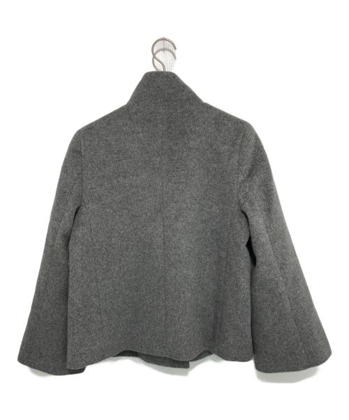 ANAYI（アナイ）ANAYI (アナイ) アンゴラビーバー 袖フレアコート グレー サイズ:38の古着・服飾アイテム