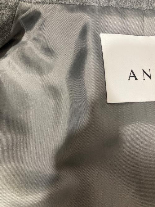 ANAYI（アナイ）ANAYI (アナイ) アンゴラビーバー 袖フレアコート グレー サイズ:38の古着・服飾アイテム