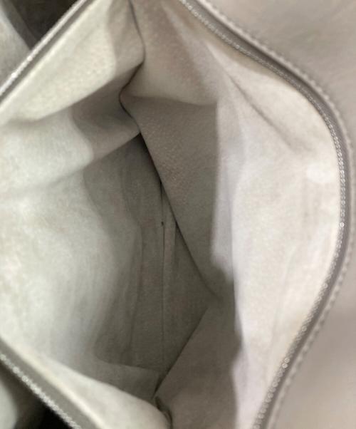 HIROFU（ヒロフ）HIROFU (ヒロフ) シボ革 デュオ ハンドバッグ グレージュの古着・服飾アイテム