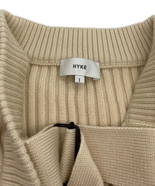HYKE（ハイク）HYKE (ハイク) GANSEY SWEATER BORERO ベージュ サイズ:SIZE 1の古着・服飾アイテム