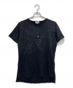 Vivienne Westwood manヴィヴィアン ウェストウッド マン）の古着「スカル柄 フロントオーブTシャツ」｜ブラック