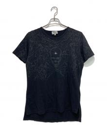 Vivienne Westwood man（ヴィヴィアン ウェストウッド マン）の古着「スカル柄 フロントオーブTシャツ」｜ブラック