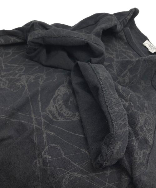 Vivienne Westwood man（ヴィヴィアン ウェストウッド マン）Vivienne Westwood man (ヴィヴィアン ウェストウッド マン) スカル柄 フロントオーブTシャツ ブラック サイズ:44の古着・服飾アイテム
