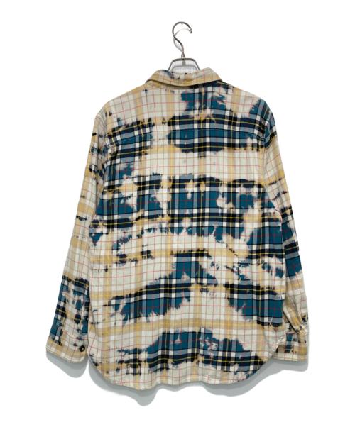 DIESEL（ディーゼル）DIESEL (ディーゼル) S-CROSS チェックシャツ ベージュ×ブルー サイズ:Sの古着・服飾アイテム