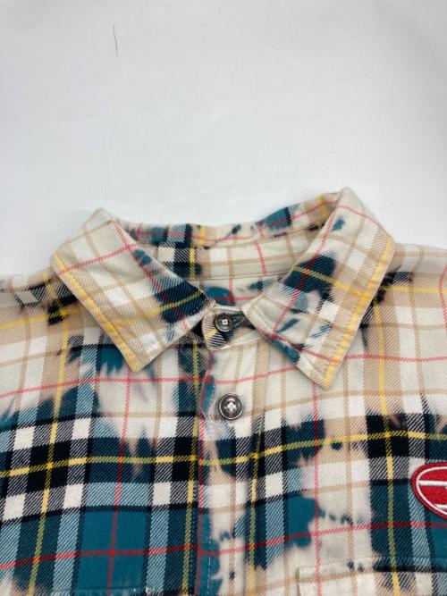 DIESEL（ディーゼル）DIESEL (ディーゼル) S-CROSS チェックシャツ ベージュ×ブルー サイズ:Sの古着・服飾アイテム