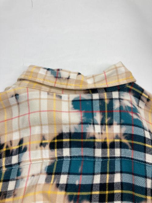 DIESEL（ディーゼル）DIESEL (ディーゼル) S-CROSS チェックシャツ ベージュ×ブルー サイズ:Sの古着・服飾アイテム