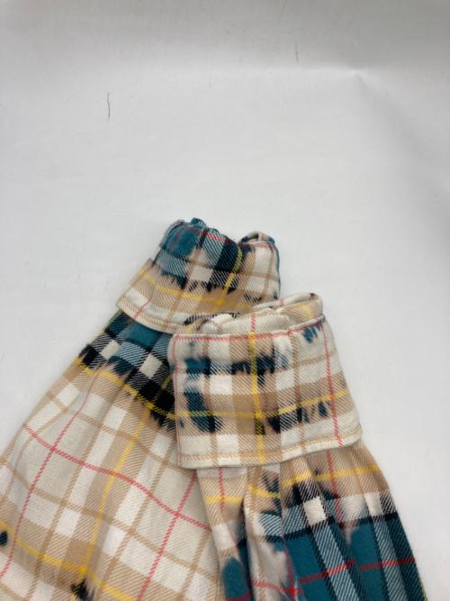 DIESEL（ディーゼル）DIESEL (ディーゼル) S-CROSS チェックシャツ ベージュ×ブルー サイズ:Sの古着・服飾アイテム