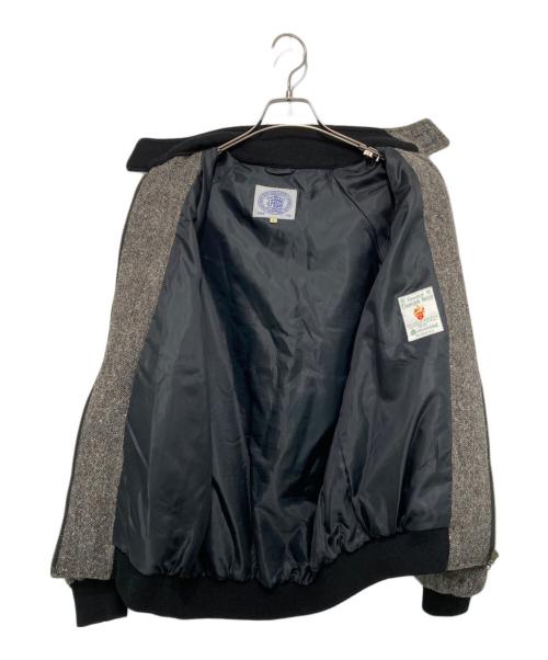 J.PRESS（ジェイプレス）J.PRESS (ジェイプレス) 70-80ｓ ツイードジップアップブルゾン グレー×ブラック サイズ:Lの古着・服飾アイテム