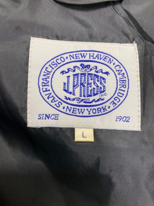 J.PRESS（ジェイプレス）J.PRESS (ジェイプレス) 70-80ｓ ツイードジップアップブルゾン グレー×ブラック サイズ:Lの古着・服飾アイテム
