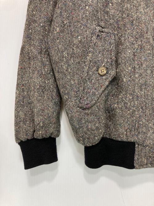 J.PRESS（ジェイプレス）J.PRESS (ジェイプレス) 70-80ｓ ツイードジップアップブルゾン グレー×ブラック サイズ:Lの古着・服飾アイテム
