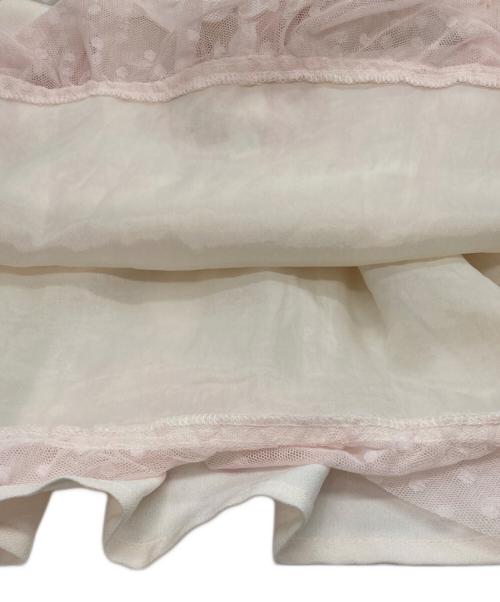 LIZ LISA（リズリサ）LIZ LISA (リズリサ) tiny swan ballerina柄ワンピース アイボリー×ピンクの古着・服飾アイテム