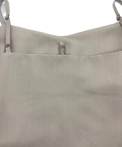 et.UNiVER（エトユニベール）et.UNIVER (エトユニベール) 989 Pleats skirt sheer jk set up ベージュ サイズ:L 未使用品の古着・服飾アイテム