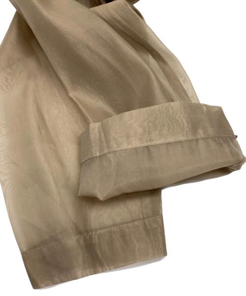 et.UNiVER（エトユニベール）et.UNIVER (エトユニベール) 989 Pleats skirt sheer jk set up ベージュ サイズ:L 未使用品の古着・服飾アイテム