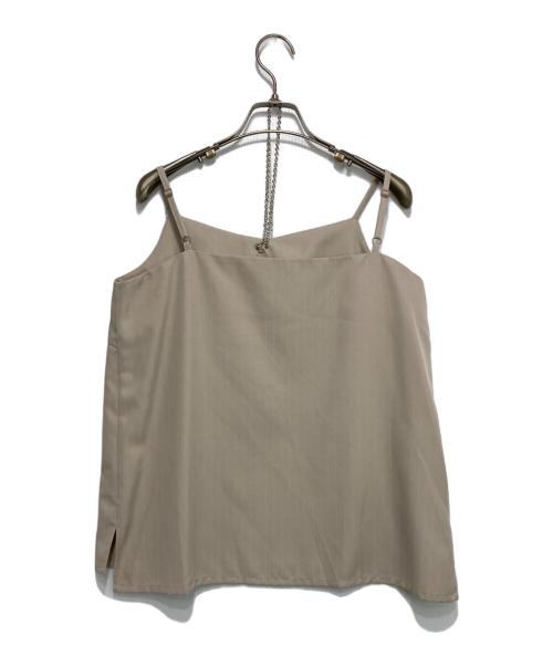 et.UNiVER（エトユニベール）et.UNIVER (エトユニベール) 989 Pleats skirt sheer jk set up ベージュ サイズ:L 未使用品の古着・服飾アイテム