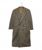 GIANNI VERSACEジャンニ・ヴェルサーチ）の古着「カシミヤウール ダブルチェスターコート」｜ベージュ×ブラック