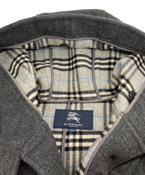 BURBERRY LONDON（バーバリーロンドン）BURBERRY LONDON (バーバリーロンドン) 裏地ノバチェック ダッフルコート グレー サイズ:150Aの古着・服飾アイテム