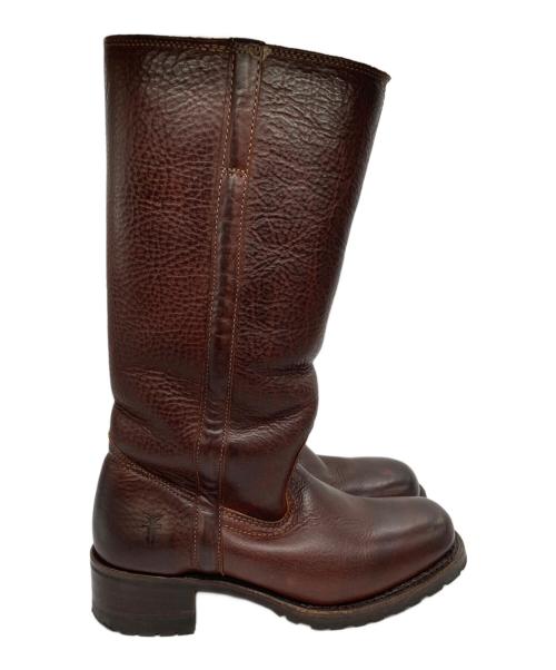 FRYE（フライ）FRYE (フライ) 裏ボア ロングレザーブーツ ブラウン サイズ:6の古着・服飾アイテム