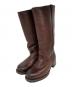 FRYE（フライ）の古着「裏ボア ロングレザーブーツ」｜ブラウン