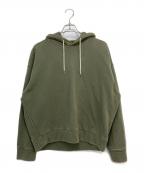 JIL SANDER+ジルサンダープラス）の古着「スウェットプルパーカー」｜オリーブ