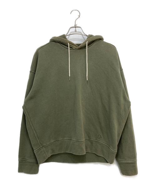 JIL SANDER+（ジルサンダープラス）JIL SANDER+ (ジルサンダープラス) スウェットプルパーカー オリーブ サイズ:Mの古着・服飾アイテム