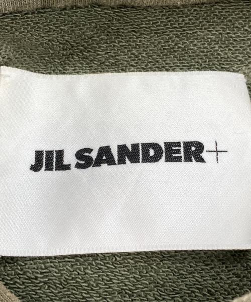 JIL SANDER+（ジルサンダープラス）JIL SANDER+ (ジルサンダープラス) スウェットプルパーカー オリーブ サイズ:Mの古着・服飾アイテム