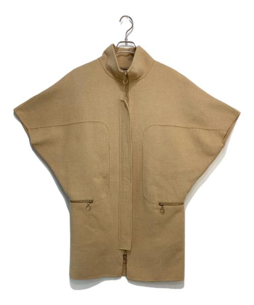 Max Mara Studio（マックスマーラ ストゥディオ）Max Mara Studio (マックスマーラ ストゥディオ) カシミヤウール スタンドカラー ドルマンスリーブコート ベージュ サイズ:Mの古着・服飾アイテム