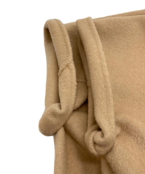 Max Mara Studio（マックスマーラ ストゥディオ）Max Mara Studio (マックスマーラ ストゥディオ) カシミヤウール スタンドカラー ドルマンスリーブコート ベージュ サイズ:Mの古着・服飾アイテム