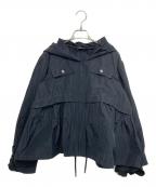 JIL SANDER NAVYジルサンダー ネイビー）の古着「フーデッドジャケット」｜ブラック