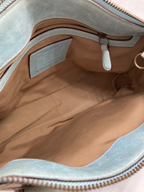COACH（コーチ）COACH (コーチ) ワンショルダーシグネチャーバッグ ベージュ×グリーンの古着・服飾アイテム