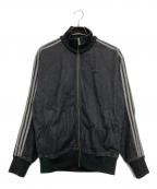 adidasアディダス）の古着「アディカラー デニム ファイヤーバード トラックトップ」｜ブラック