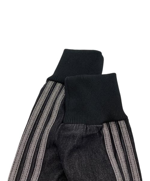 adidas（アディダス）adidas (アディダス) アディカラー デニム ファイヤーバード トラックトップ ブラック サイズ:J/Mの古着・服飾アイテム