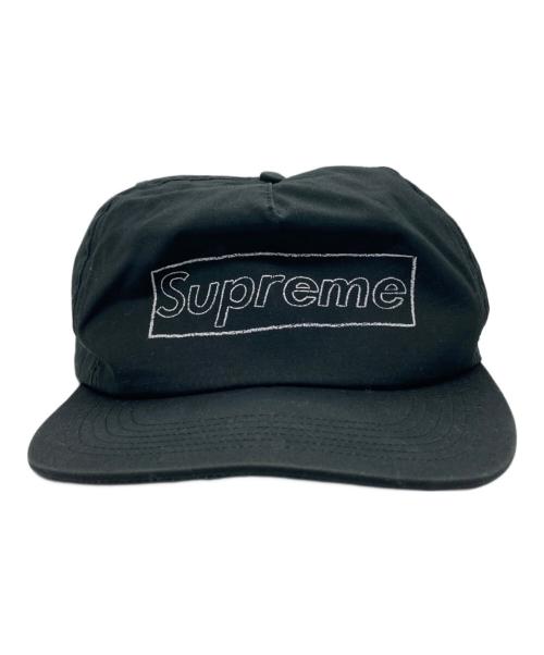 SUPREME（シュプリーム）Supreme (シュプリーム) KAWS (カウズ) Chalk Logo 5-panel ブラックの古着・服飾アイテム