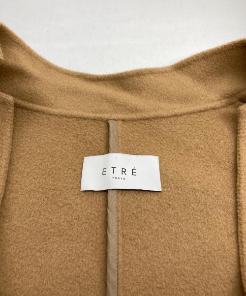 ETRE TOKYO（エトレトウキョウ）ETRE TOKYO (エトレトウキョウ) リバーロングフーディーストールコート ベージュ サイズ:Mの古着・服飾アイテム