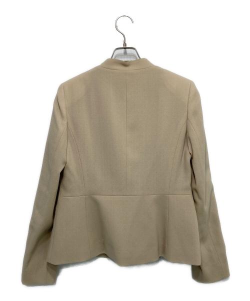 ANAYI（アナイ）ANAYI (アナイ) ノーカラージャケット ベージュ サイズ:38 未使用品の古着・服飾アイテム