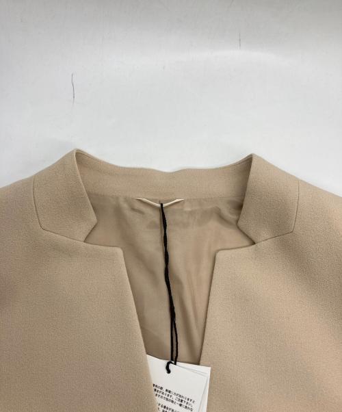 ANAYI（アナイ）ANAYI (アナイ) ノーカラージャケット ベージュ サイズ:38 未使用品の古着・服飾アイテム