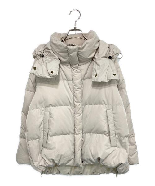 IENA（イエナ）IENA (イエナ) ダウンショールフードコート ベージュ サイズ:SIZE 38の古着・服飾アイテム