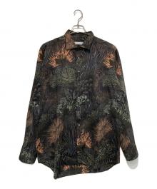 ETRO（エトロ）の古着「総柄シャツ」｜ブラック×ブラウン×グリーン