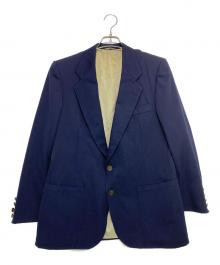 VALENTINO UOMO（ヴァレンティノ ウモ）の古着「80-90ｓ テーラードジャケット」｜ネイビー
