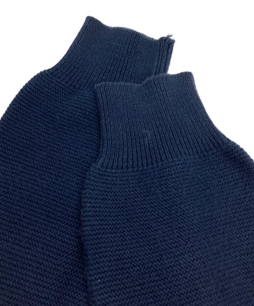 Burberry's（バーバリーズ）Burberry's (バーバリーズ) 90ｓ ホースロゴ刺繍コットンクルーネックニット ネイビー サイズ:記載なしの古着・服飾アイテム