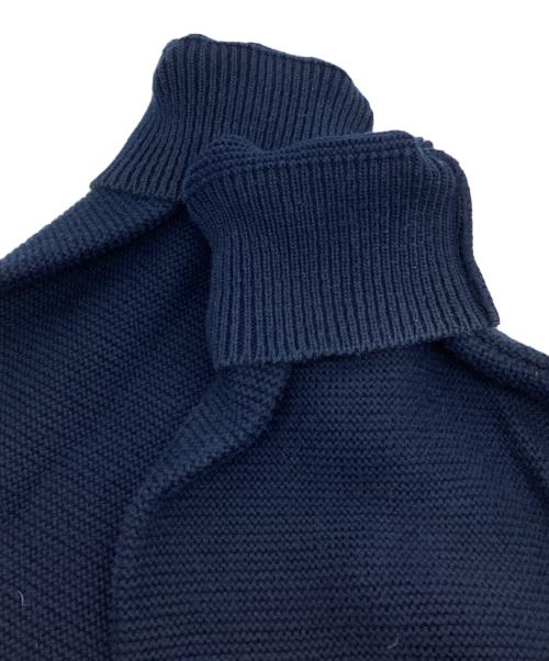 Burberry's（バーバリーズ）Burberry's (バーバリーズ) 90ｓ ホースロゴ刺繍コットンクルーネックニット ネイビー サイズ:記載なしの古着・服飾アイテム