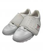 REEBOK×Hed Maynerリーボック×ヘド メイナー）の古着「ベルテッドホワイトレザースニーカー」｜ホワイト