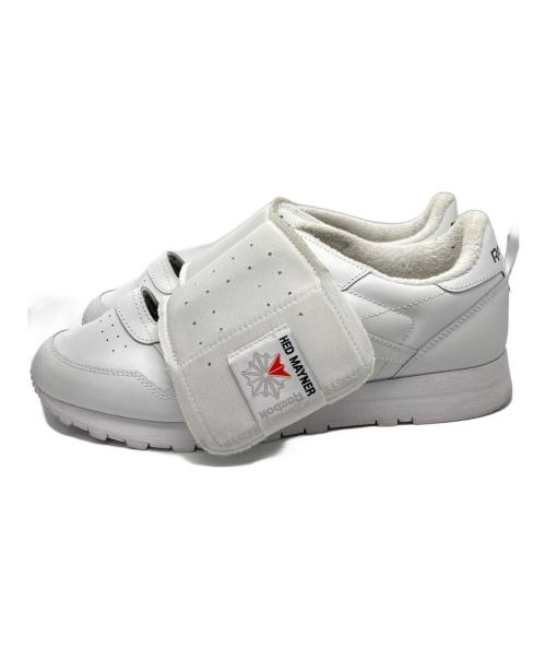 REEBOK（リーボック）REEBOK (リーボック) Hed Mayner (ヘド メイナー) ベルテッドホワイトレザースニーカー ホワイト サイズ:US11.5の古着・服飾アイテム