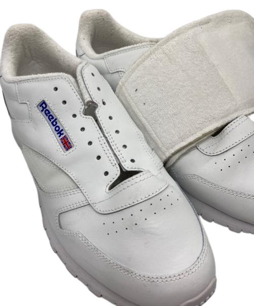 REEBOK（リーボック）REEBOK (リーボック) Hed Mayner (ヘド メイナー) ベルテッドホワイトレザースニーカー ホワイト サイズ:US11.5の古着・服飾アイテム