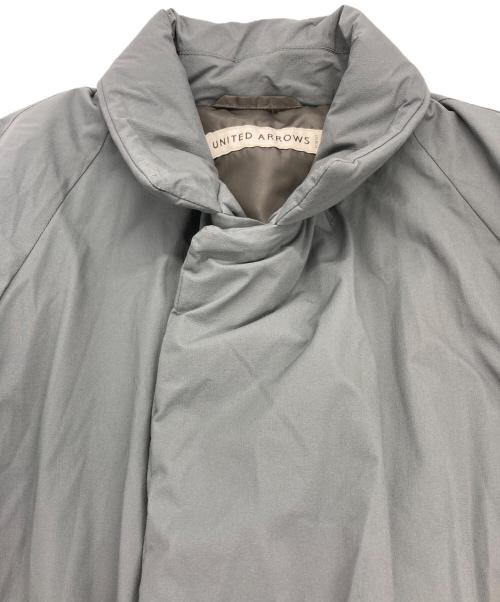 UNITED ARROWS（ユナイテッドアローズ）UNITED ARROWS (ユナイテッドアローズ) 2レイヤーダウンコート グレー サイズ:Sの古着・服飾アイテム
