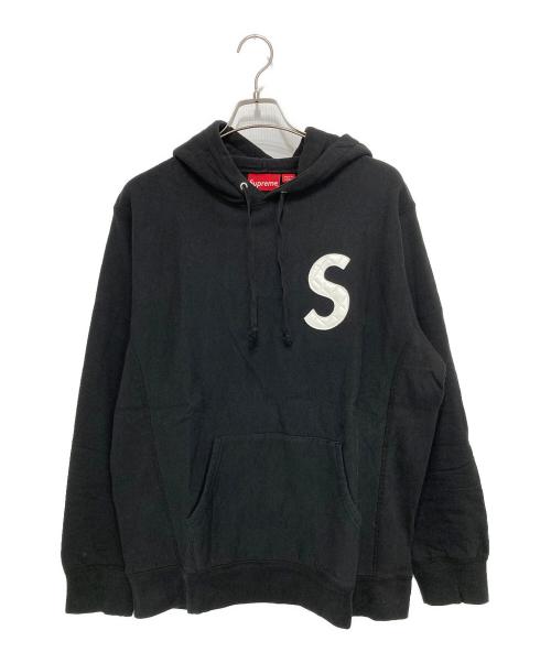 SUPREME（シュプリーム）Supreme (シュプリーム) S Logo Hooded Sweatshirt ブラック サイズ:Largeの古着・服飾アイテム