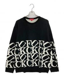 SUPREME（シュプリーム）の古着「Fuck Sweater」｜ブラック×ホワイト