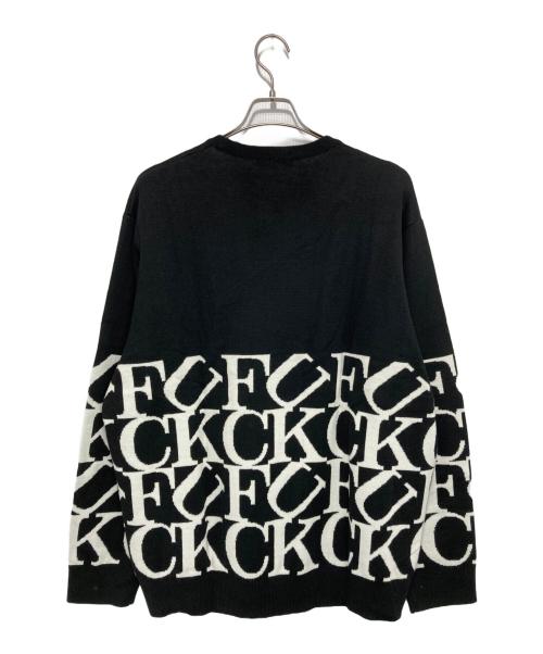 SUPREME（シュプリーム）Supreme (シュプリーム) Fuck Sweater ブラック×ホワイト サイズ:XLの古着・服飾アイテム