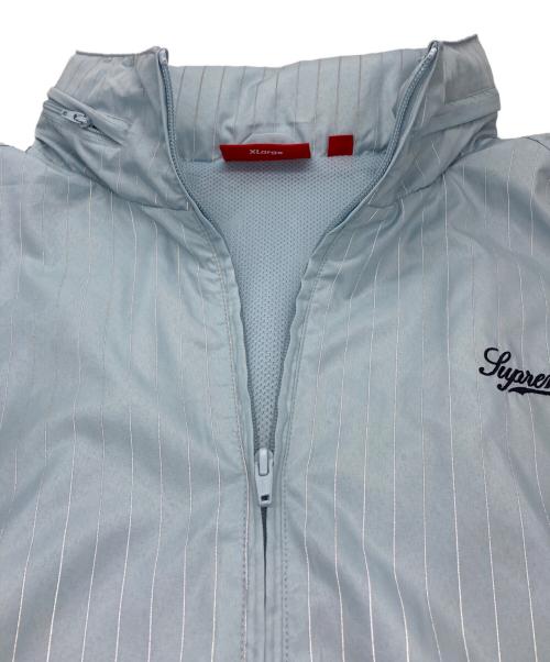 SUPREME（シュプリーム）SUPREME (シュプリーム) Reflective Pinstripe Track Jacket ブルー サイズ:SIZE XLの古着・服飾アイテム