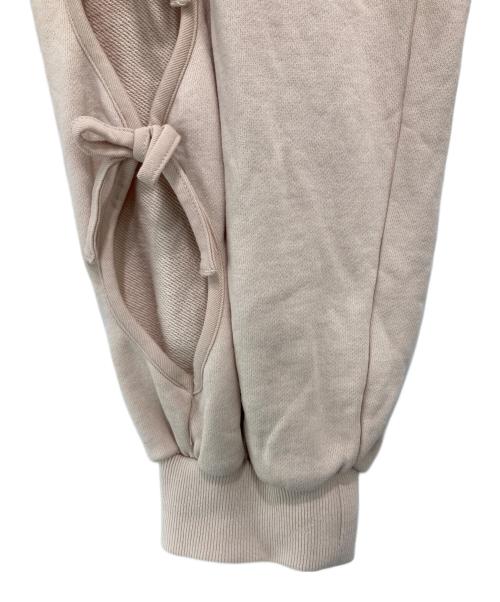 Candy Stripper（キャンディーストリッパー）Candy Stripper (キャンディーストリッパー) RIBBON HOLE SWEAT パンツ ピンクベージュ サイズ:Fの古着・服飾アイテム