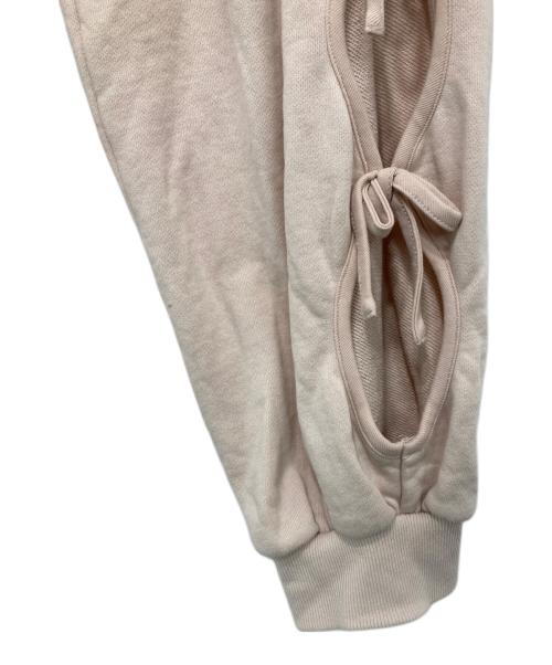 Candy Stripper（キャンディーストリッパー）Candy Stripper (キャンディーストリッパー) RIBBON HOLE SWEAT パンツ ピンクベージュ サイズ:Fの古着・服飾アイテム